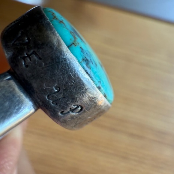 Jes Maharry Turquoise 'Never give up"  "Hope"  Ring - Picture 5 of 12